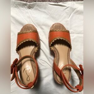 Sam Edelman Orange Espadrille Sandals